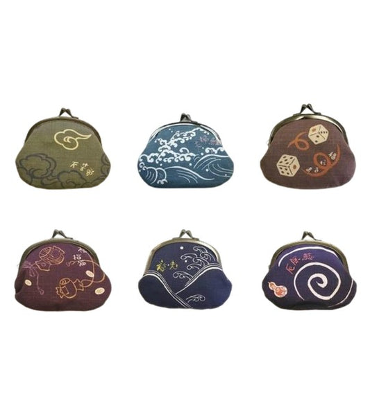 【開運亭】3.3寸小銭入れ(がま口)福兎・福招き猫・厄除け鯰・不苦労・夫婦鯉