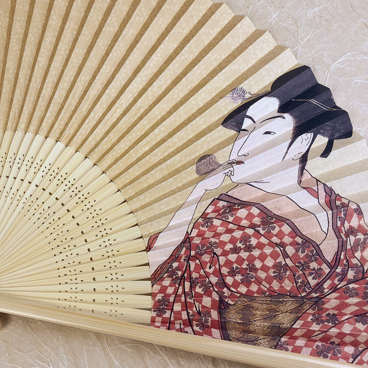 【日本画の巨匠たち】喜多川歌麿 婦女人相十品・ポッピンを吹く娘
