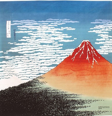 【三巾】赤富士（Red Fuji）